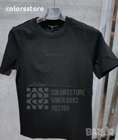 Мъжка Черна тениска  Balenciaga код BR114, снимка 2 - Тениски - 40474160