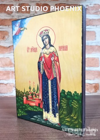 Икона на Света Ирина ikona sveta irina, снимка 3 - Икони - 34248919