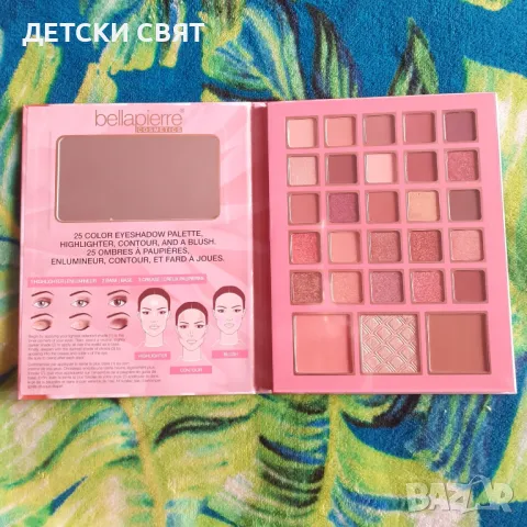 НОВА ПАЛИТРА ЗА ЛИЦЕ И ОЧИ - Bellapierre SATIN ROSE