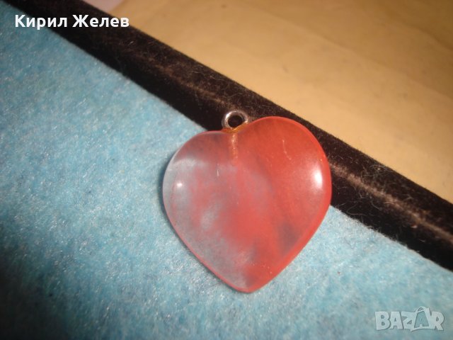 СКЪПОЦЕННО СЪРЧИЦЕ РОЗОВ КВАРЦ БЕЛ ЕПОК СТАР АРТ МЕДАЛЬОН 19366