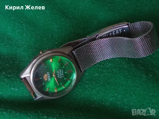 ORIENT AAA Crystal 21 JEWELS Стар МАРКОВ ЯПОНСКИ МЕХАНИЧЕН ЧАСОВНИК с Неръжд СТОМАНЕНА ВЕРИЖКА 36571, снимка 17 - Антикварни и старинни предмети - 39892680