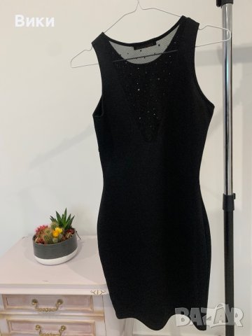 Елегантна черна рокля , снимка 10 - Рокли - 44358013