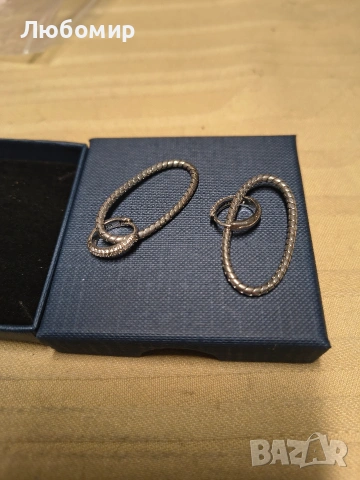 Сребърни обеци S925 с кубичен цирконий, сребърни висящи обеци, хипоалергенни , снимка 2 - Обеци - 53527008