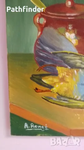 Красива картина. Масло върху платно. Белгия, снимка 9 - Картини - 44688161