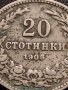 МОНЕТА 20 стотинки 1906г. КНЯЖЕСТВО БЪЛГАРИЯ ФЕРДИНАНД ПЪРВИ ЗА КОЛЕКЦИЯ 35794, снимка 3