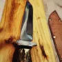 Ловен масивен нож с дръжка от еленов рог. Нов!, снимка 16