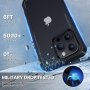 CENHUFO Съвместим с калъф за iPhone 15 Pro Max с вграден протектор против шпиониране, черен, снимка 5