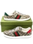 Мъжки кецове Gucci Ace Sneakers Beige GG Supreme Golden Bee EU 46.5 UK 12.5 US 13 Нови с кутия, снимка 12