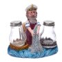 Солница Моряк, Керамика/Стъкло, многоцветна, 14х14 см, снимка 1 - Морски сувенири - 40888299