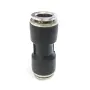 Черна права бърза връзка 12 mm, снимка 1