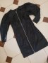 Черно дълго палто рокля, снимка 1