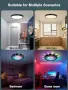 Смарт LED таванна лампа RGB с промяна на цветовете, 24W, 30 см, управление с Alexa/Google, снимка 5