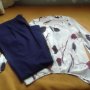 Дамски елегантен/бизнес комплект-блуза +панталон, размер 12, снимка 1 - Костюми - 40575168
