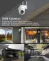 Безжична Охранителна Камера COOAU Q02 – 2K FHD, 360° Оглед, AI Детекция и Батерия, снимка 9
