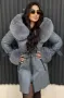 Луксозни дамски палта от естествен косъм, естествена кожа, кашмир и лисица, снимка 12