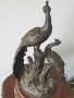 32см-5кг статуетка пауни/много стара френска бронзова скулптура/фигура на птици, снимка 3