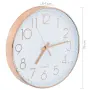 vidaXL Стенен часовник, 30 см, розово-златисто, снимка 6