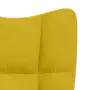 vidaXL Релакс стол, горчица жълто, кадифе, снимка 6