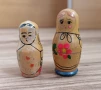 Дървени матрьошки 5 и 6 см. голямата, снимка 1
