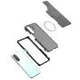За Samsung Galaxy A27 5G Магнитен TPU PC Калъф Carbon Fiber с Подсилени Ъгли и Скрийн Протектор – 4 , снимка 5