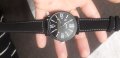 2023  кварцов ръчен часовник с голям дисплей циферблат и кожена каишка, снимка 5