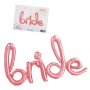 Балони надпис "BRIDE"