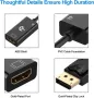 Rankie DisplayPort към HDMI адаптер, HDTV конвертор с 4K резолюция, черен, снимка 6