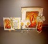 Подарък за Кръстници- Сервиз и декоративна свещ със снимка, снимка 9