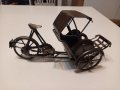 Автентична метална миниатюра на рикша, снимка 3