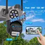 Безжична WiFi IP камера с 3 обектива 10MPx, нощно виждане, 360°, iCSee, микрофон, снимка 8