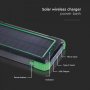 Външна Соларна Батерия 10000mAh Безжична Черна, снимка 5