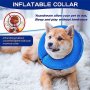 Нов Защитен надуваем нашийник за кучета котки Възстановяване Грижа, снимка 6