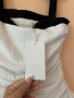 Zara нова елегантна бяла рокля с черни презрамки и страничен цип М размер нова с етикет 🖤🤍, снимка 5