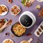 8 литра Air Fryer - Уред за здравословно готвене с горещ въздух , 1400 W, Тъч скрийн управление, снимка 4