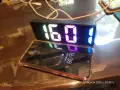 LED будилник с цветен огледален дисплей, работещ с USB , , снимка 7