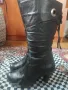 Дамски черни ботуши естествена кожа 38 номер, снимка 3
