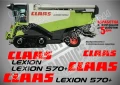 CLAAS Lexion 630 стикери надписи, снимка 4