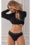 Черни памучни бикини Lovely, снимка 1