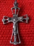 СТАРО СРЕБЪРНО РАЗПЯТИЕ КРЪСТ КРЪСТЧЕ СРЕБРО ВИСОКА ПРОБА РЪЧНА ХУДОЖЕСТВЕНА АЖУРНА ИЗРАБОТКА 72391, снимка 11