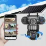 Соларна камера Lylu 4G със SIM и 4 лещи 22647 + Подарък Карта памет HIKSEMI NEO 64GB 24369, снимка 1