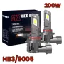 2024 Модел 200W LED Диодни крушки HB3 9005 12V 300% за Директен Монтаж, снимка 1