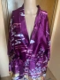Дамски копринен халат тип кимоно в цвят purple, снимка 5