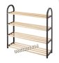Етажерка за обувки, Дървена, 4 рафта , снимка 2