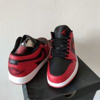 Nike Air Jordan 1 Low Reverse Bred Red Нови Мъжки Обувки Кецове Маратонки Размер 42 Номер Червени, снимка 15 - Маратонки - 39343854