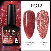  Canni reflective disco gel / отразяващ гел лак, снимка 1 - Продукти за маникюр - 41083170