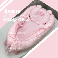 3 части - Baby Nest с допълнителен протектор и възглавничка, снимка 10 - Бебешки легла и матраци - 36888746