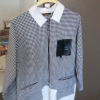 Дамска блуза тип сако с риза - черно и бяло Life adrenalin, снимка 13 - Ризи - 35742325