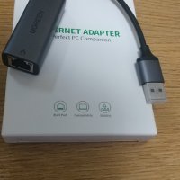  Мрежови адаптер UGREEN USB 3.0 Gigabit LAN Ethernet, 1000Mbps, снимка 3 - Мрежови адаптери - 41871329