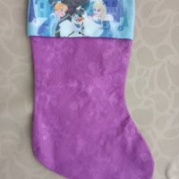 Коледен чорап с героите от филма "Замръзналото кралство", снимка 1 - Други - 41490520