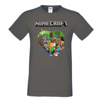 Мъжка тениска майнкрафт Minecraft 5,Minecraft,Игра,Забавление,подарък,Изненада,Рожден Ден., снимка 6 - Тениски - 36495159